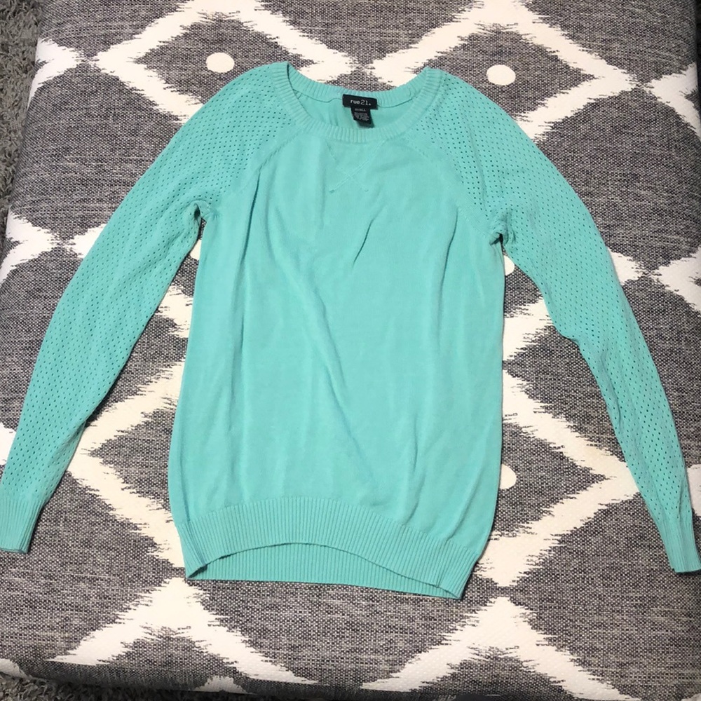 Teal sweater